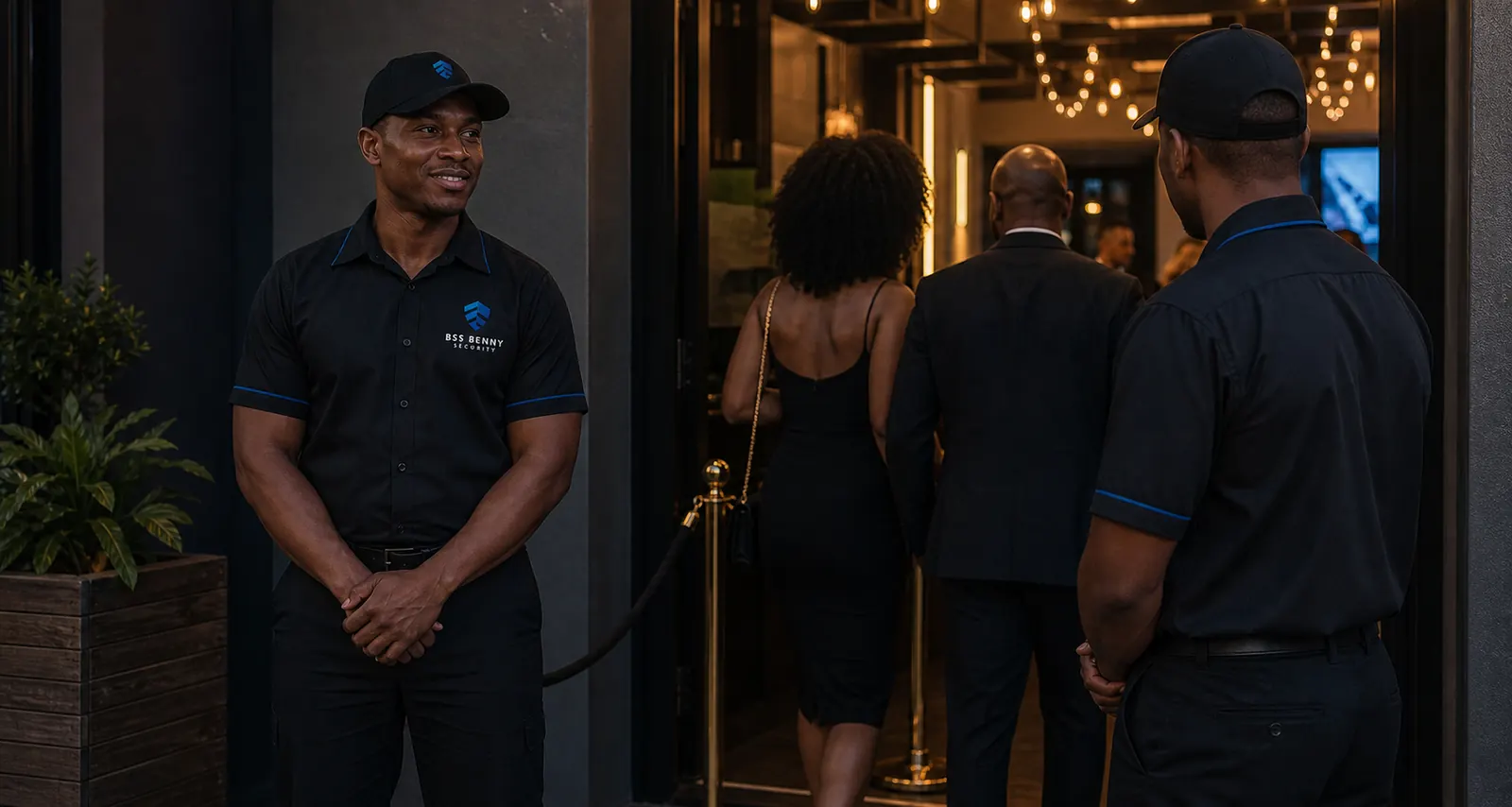BSS personnel managing an event entrance